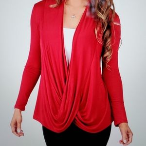 Rags&Couture Open Front Sweater